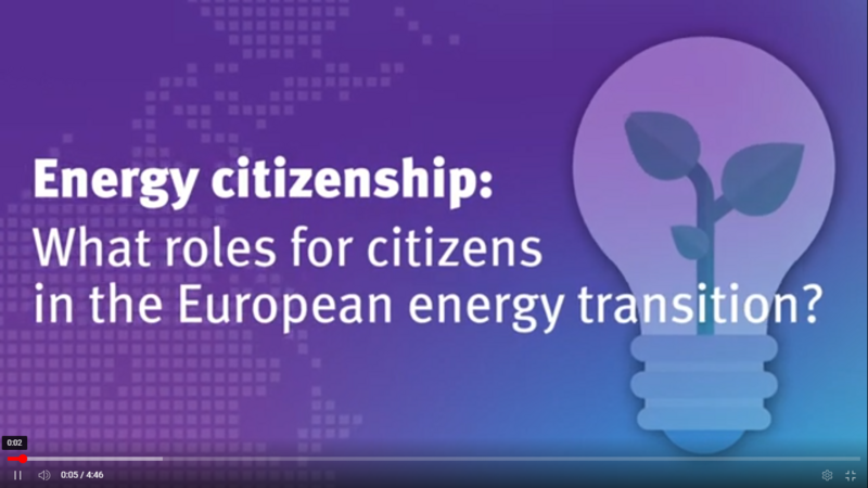 Introducing the latest EnergyPROSPECTS video "What roles for citizens in the Europe's energy transition?"